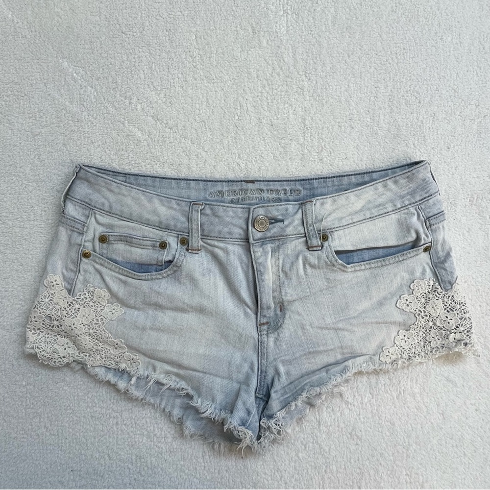 American Eagle Outfitters Light Blue Jean Shorts